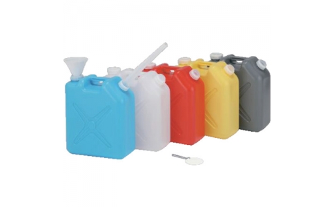 アズワン（株）  5-085-11  ＡＳ　廃液回収容器黄色（専用ロート付き）