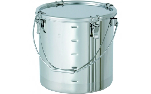 日東金属工業（株）  CTB-M-21  日東　吊り下げ式ステンレス密閉容器　目盛付（クリップ式）　７Ｌ