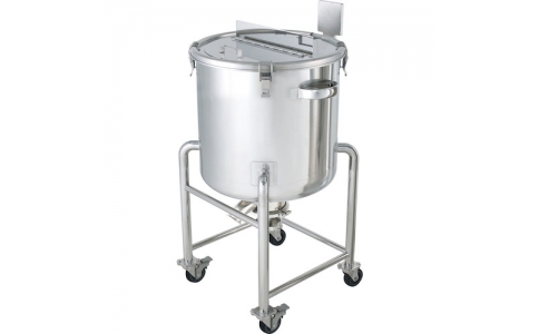 日東金属工業（株）  DTM-77  日東　ステンレス鏡板型攪拌機座付容器タンク底バルブ３００Ｌ