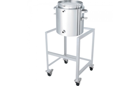 日東金属工業（株）  KTT-CTL-J-ASC-36  日東　片テーパー型ジャケット密閉容器　バンド式　架台付　３５Ｌ