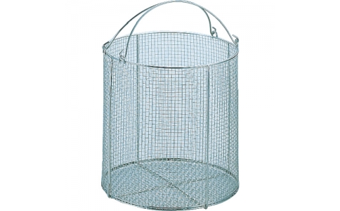 （株）サンワ  SM-15  サンワ　ステンレス丸型洗浄カゴ　小