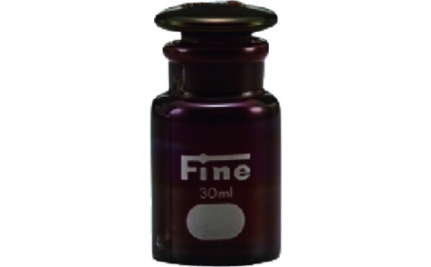 東京硝子器械（株）  000-05-07-12  ＴＧＫ　Ｆｉｎｅ広口共通摺試薬瓶　硬質　茶　６０ｍＬ