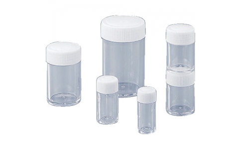 アズワン（株）  1-4628-11  ＡＳ　ＰＳスクリュー管瓶（ケース）ＳＳ－５　（１００本入）