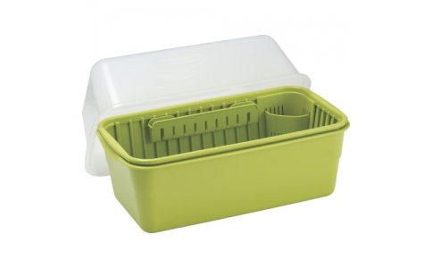 アスベル（株）  4327-01  ＰＯＳＥ　ＮポゼＦ付水切りスリム（中）グリーン