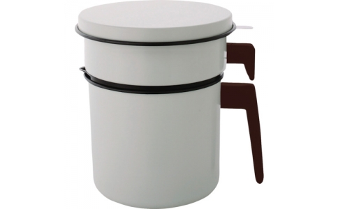 アイリスオーヤマ（株）  H-OP1200  ＩＲＩＳ　５２７３４８　活性炭オイルポット１２００ｍｌカートリッジ１個付　白