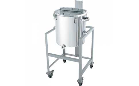 日東金属工業（株）  KTT-ASC-K-43  日東　片テーパー型容器　架台付（撹拌機座付）　６５Ｌ