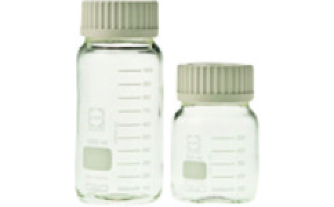 東京硝子器械（株）  371-05-83-16  ＴＧＫ　ねじ口びん　ＧＬＳ８０　白キャップ付　２０Ｌ