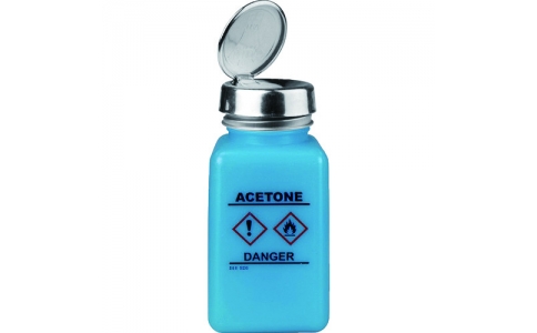 ＤＥＳＣＯ　ＪＡＰＡＮ（株）  35730  ＤＥＳＣＯ　ワンタッチボトル　青　ＧＨＳ表示（ＡＣＥＴＯＮＥ）　１８０ｃｃ