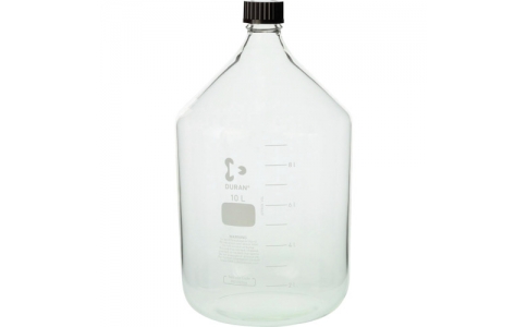 柴田科学（株）  017200-100001  ＳＩＢＡＴＡ　ねじ口びん　１０Ｌ　赤キャップ付