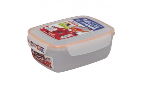 アイリスオーヤマ（株）  4BKMY-1310  ＩＲＩＳ　４バックル完全密閉容器　１３１０ｍｌ　オレンジ