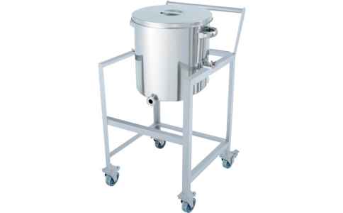 日東金属工業（株）  KTT-ST-ASCC-47  日東　片テーパー型汎用容器　８０Ｌ　架台付（取っ手・蓋置付）