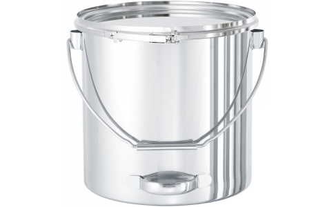 日東金属工業（株）  CTLBD-SB-24  日東　吊り下げ式下部取っ手付密閉容器（バンド式）投入ブラケット付　１０Ｌ