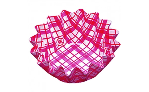 遠藤商事（株）  XAZ3705  ＴＫＧ　アヅミ産業　紙カップ　ココケース　丸型（５００枚入）　６号深　赤