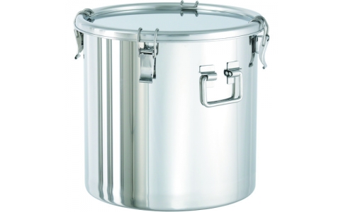 日東金属工業（株）  CTHF-PTFE-39  日東　折りたたみ取っ手付密閉容器（クリップ式／ＰＴＦＥ）　４５Ｌ