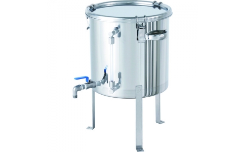 日東金属工業（株）  CTHV-LV-FL-33  日東　レベル計・バルブ付密閉容器　脚付　２５Ｌ