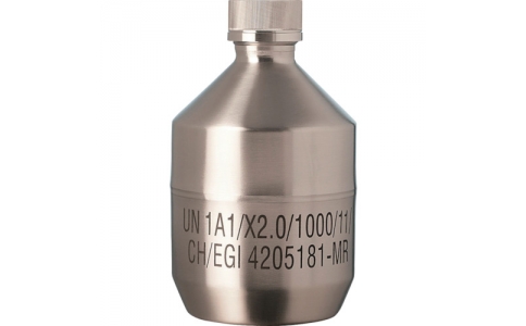 柴田科学（株）  017200-1501  ＳＩＢＡＴＡ　ステンレススチールボトル　キャップ付（ＵＮ規格）　１．５Ｌ