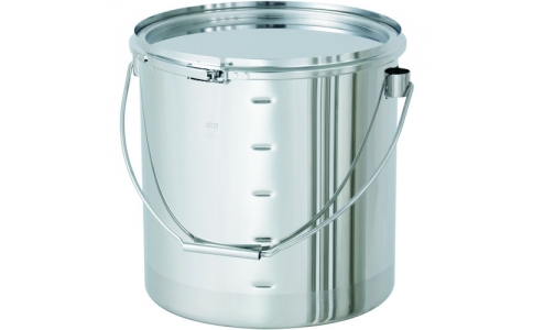 日東金属工業（株）  CTLB-M-24  日東　吊り下げ式ステンレス密閉容器　目盛付（バンド式）　１０Ｌ