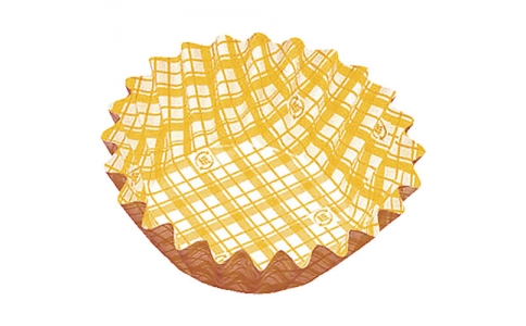 遠藤商事（株）  XAZ3715  ＴＫＧ　アヅミ産業　紙カップ　ココケース　丸型（５００枚入）　９号深　黄