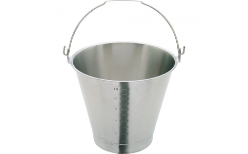 スギコ産業（株）  SH-549-13WBM  スギコ　ステンレスバケツ目盛付　１２Ｌ　１８－８