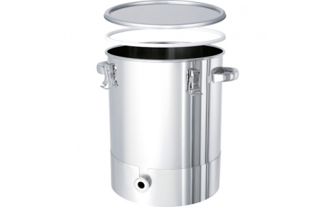 日東金属工業（株）  KTT-CTH-PTFE-30  日東　ＰＴＦＥパッキン付底部勾配型密閉容器　２０Ｌ