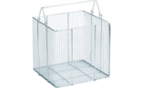 トラスコ中山（株）  TSK-1515  ＴＲＵＳＣＯ　ステンレス洗浄カゴ　角型　有効内寸１４２Ｘ１４２Ｘ１４６