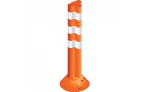 （株）グリーンクロス  6300022006  グリーンクロス　難燃タイプポストフレックス　接着固定タイプ　ＰＦ－Ｎ８００　オレンジ