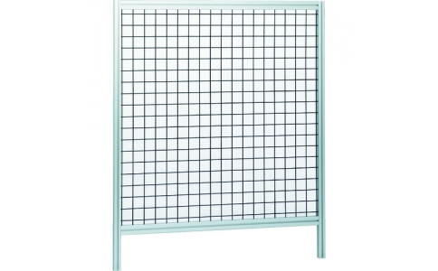 トラスコ中山（株）  AF1010-SV  ＴＲＵＳＣＯ　アルミ安全フェンス　間口１０００ｍｍＸ高さ１０００ｍｍ　ピッチ３０　シルバー