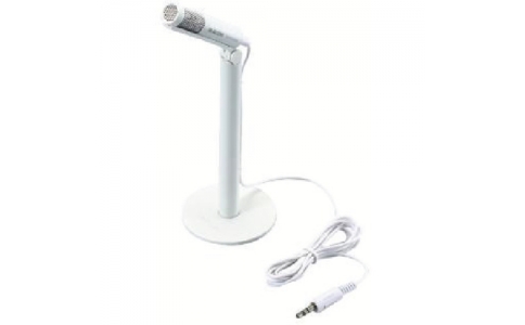 エレコム（株）  HS-MC01WH  エレコム　スタンドマイク（ホワイト）