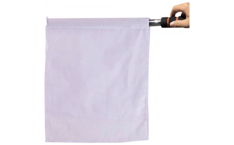 セーフラン安全用品（株）  12585  セーフラン　指揮手旗　旗面３１．５×３７ｃｍ　５本入り　白