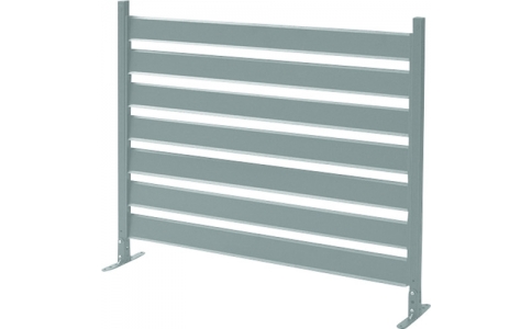 （株）山善  KABF-90(GY)  山善　アルミ製　ボーダーフェンス　幅９０高さ７９　グレー＿１７１２６