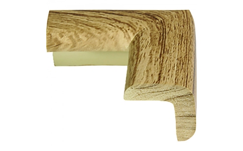 （株）カーボーイ  229  カーボーイ　コーナーゴムパット　ちび４Ｐ　木目ダーク