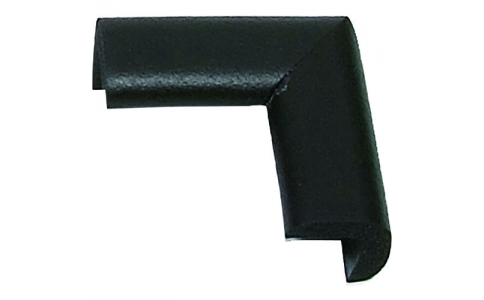 （株）カーボーイ  237  カーボーイ　コーナーゴムパット　ちびちび４Ｐ　ブラック