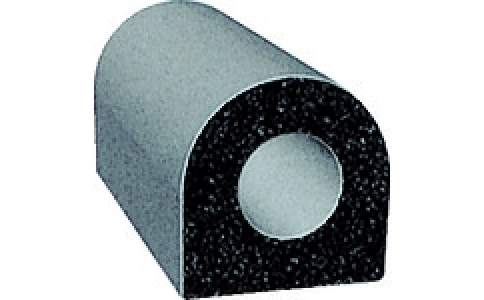 （株）岩田製作所  TRS1-L1  ＩＷＡＴＡ　クッション　ラバーシール　ＴＲＳ１型　幅１２．７×１ｍ　内寸６．４ｍｍ　強力粘着テープ付