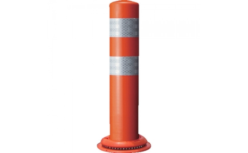 積水樹脂（株）  PCCT-40RW-M16T  積水　車線分離標　ポールコーンＣＩＴＹ　アンカー式　ＰＣＣＴ－４０ＲＷ－Ｍ１６Ｔ　赤