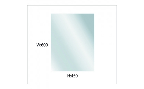 （株）グリーンクロス  6300004413  グリーンクロス　アクリルミラー　Ｈ６００ｍｍ　ｘ　Ｗ４５０ｍｍ　厚み２ｍｍ