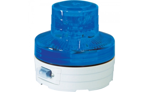 日動工業（株）  NU-BB  日動　電池式ＬＥＤ回転灯ニコＵＦＯ　夜間自動点灯タイプ　青