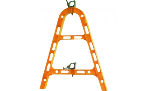 ユニット（株）  386-52  ユニット　プラ単管バリケード黄　ポリプロピレン　８２０×６３５×５５