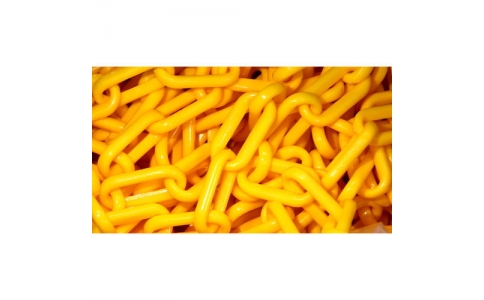 （株）ハイロジック  96268  ハイロジック　９６２６８プラスチックチェーン　＃８　黄色　２０ｍ箱入