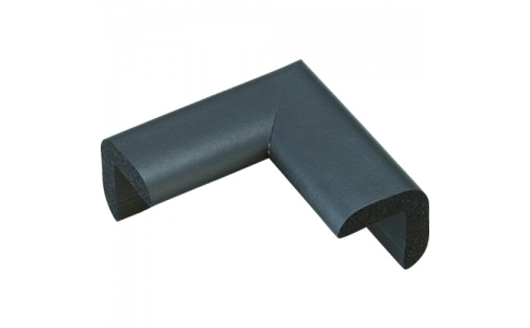 トラスコ中山（株）  TAC-270BK  ＴＲＵＳＣＯ　安心クッション　コーナー用　細　４個入り　ブラック