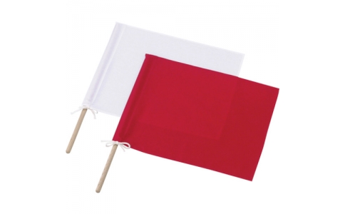 （株）ジーベック  18731-32-888  ジーベック　信号手旗（棒付）１８７３１－３２－８８８