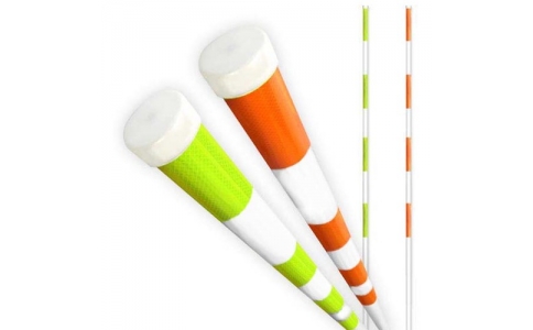 （株）グリーンクロス  6300036548  グリーンクロス　ＰＸ蛍光反射スノーポール　４０－２ＰＸ型　オレンジ　５本セット