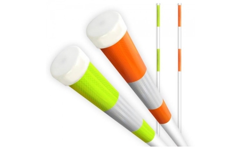 （株）グリーンクロス  6300036554  グリーンクロス　ＰＸスノーポール　Ｎ４０－３ＰＸ　３段反射　オレンジ　１０本セット