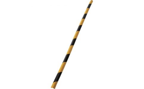 トラスコ中山（株）  TAC-132  ＴＲＵＳＣＯ　安心クッションＬ字型細　黒・黄　１本入