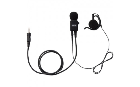八重洲無線（株）  SSM-58ASA  八重洲無線　ヘビーデューティータイピンマイク＆イヤホン（耳かけ式オープンエアー型）