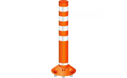 （株）グリーンクロス  6300004059  グリーンクロス　ラウンドポスト２５０着脱三本脚　ＲＰ－Ｂ１０００－２５オレンジ