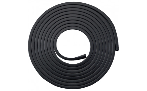 （株）日本緑十字社  246151  緑十字　溝ゴム　溝ゴム－１２４　６×４．３ｍｍ×２．４Ｍ　１ｍｍ用　黒