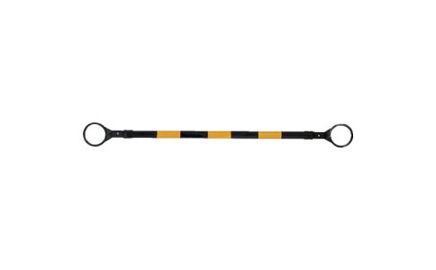 三甲（株）  8Y1015  サンコー　伸縮バーφ３４（１．２ｍ～２．０ｍ）黄／黒　８Ｙ１０１５