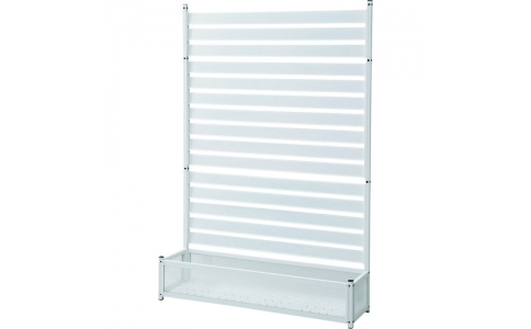 （株）山善  KAPF-1218(WH)  山善　アルミプランターフェンス　（幅１２０　高さ１８０）＿４７３５２　ホワイト