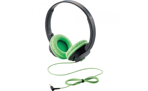 エレコム（株）  EHP-ON100AGN  エレコム　コンパクトオーバーヘッドホン　密閉型　３８ｍｍドライバ　１．２ｍ　グリーン