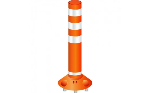 （株）グリーンクロス  6300004058  グリーンクロス　ラウンドポスト　２５０着脱三本脚　ＲＰ－Ｂ８００－２５　オレンジ